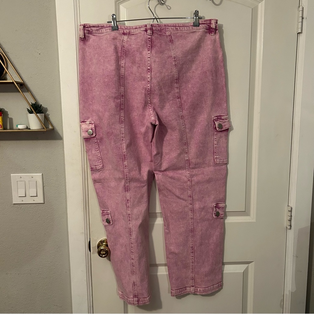 Fashion Nova Curve Plus Size Pink Denim Set - Picture 11 of 16